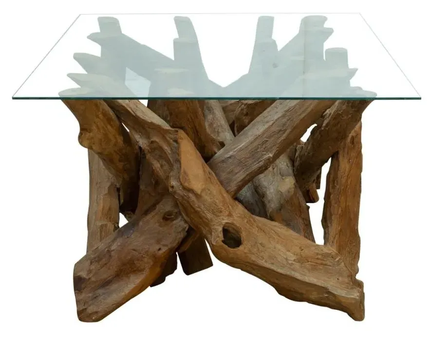 Branchwood Coffee Table - Glass Top