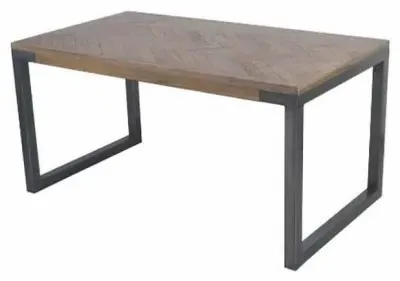 Chevron 4 Seater Dining Table - Natural, Mango Wood image