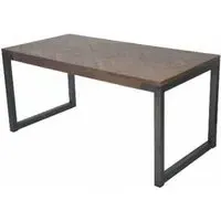 Chevron 6 Seater Dining Table - Natural, Mango Wood