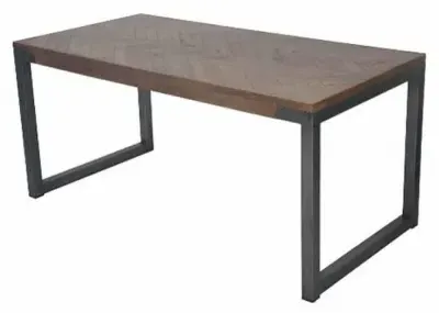 Chevron 6 Seater Dining Table - Natural, Mango Wood