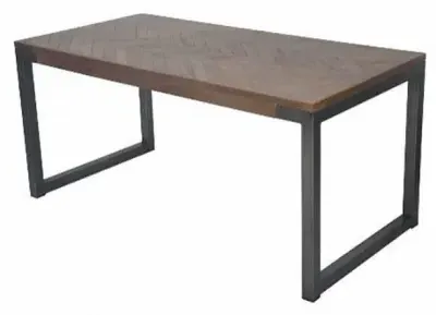 Chevron 6 Seater Dining Table - Natural, Mango Wood image