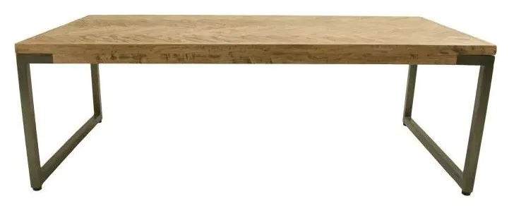 Chevron Coffee Table - Natural, Mango Wood