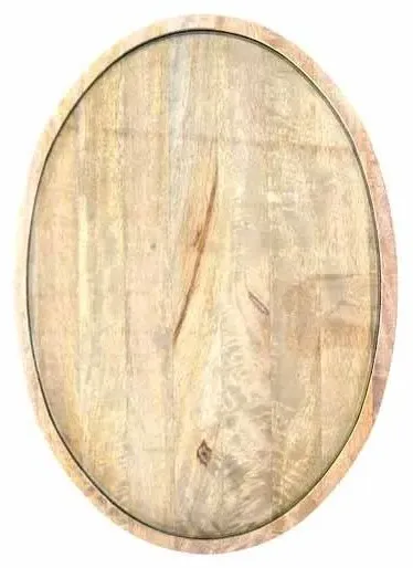 Copse Apollo Oval Supper Table with Metal Base - Greywash, Mango Wood