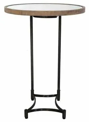 Copse Apollo Oval Supper Table with Metal Base - Greywash, Mango Wood