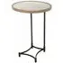 Copse Apollo Oval Supper Table with Metal Base - Greywash, Mango Wood