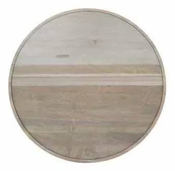 Copse Apollo Round Coffee Table - Greywash, Mango Wood
