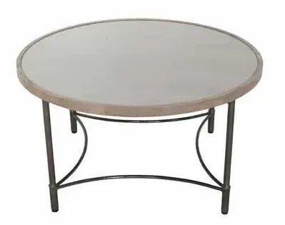 Copse Apollo Round Coffee Table - Greywash, Mango Wood