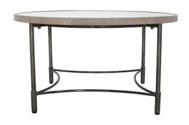 Copse Apollo Round Coffee Table - Greywash, Mango Wood