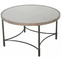 Copse Apollo Round Coffee Table - Greywash, Mango Wood