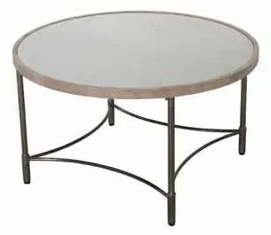 Copse Apollo Round Coffee Table - Greywash, Mango Wood