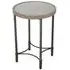 Copse Apollo Round Lamp Table - Greywash, Mango Wood