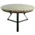 Driftwood 4-Seater Round Dining Table - Glass