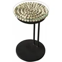 Driftwood 60cm Sofa Table - Glass Top