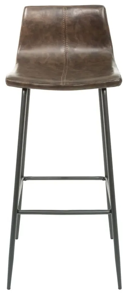 Erlangen Barstool Set of 2 - Chestnut, Vintage Leather