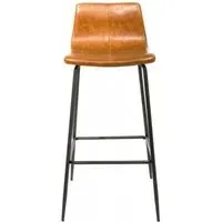 Erlangen Barstool Set of 2 - Tan, Vintage Leather