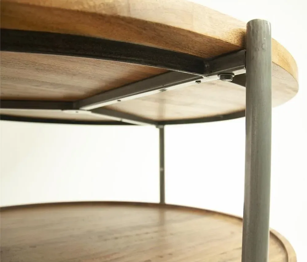 Evansville Round Coffee Table - Mango Wood