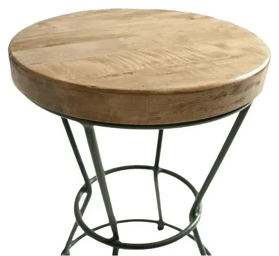 Evansville Round Stool - Mango Wood