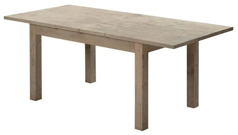 Extending Dining Table - Washed Grey, Reclaimed Pine
