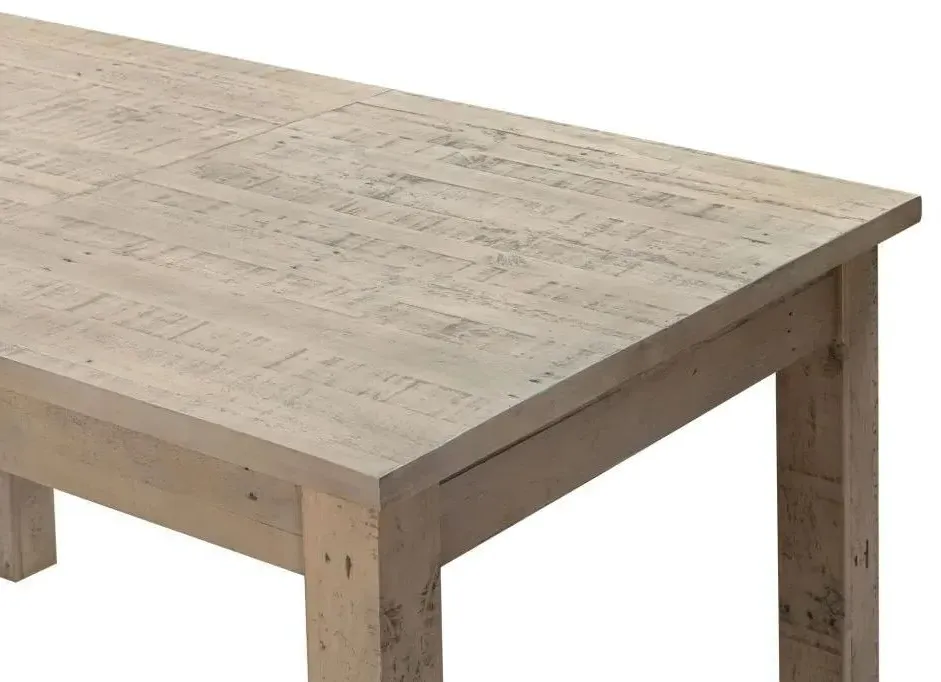 Extending Dining Table - Washed Grey, Reclaimed Pine