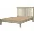 Fjord King Size Slatted Bed - Washed Grey, Reclaimed Pine