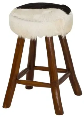 Frankfort Kitchen Stool - Goat Skin
