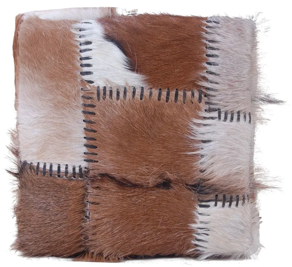 Frankfort Patchwork Cube Pouffe