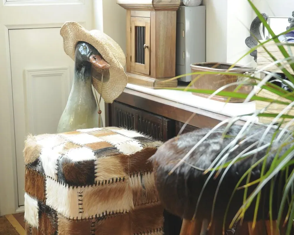 Frankfort Patchwork Cube Pouffe