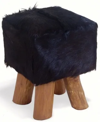 Frankfort Square Stool - Goat Skin