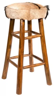 Frankfort Tall Kitchen Stool - Goat Skin