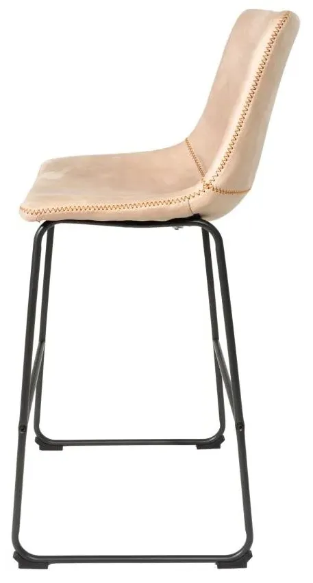 Fremont Barstool Set of 2 - Natural, Fabric