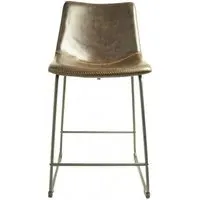 Fremont Counter Stool Set of 2 - Chestnut, Vintage Leather