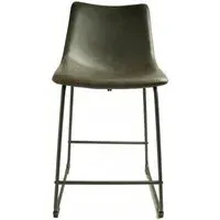 Fremont Counter Stool Set of 2 - Grey, Vintage Leather