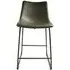 Fremont Counter Stool Set of 2 - Grey, Vintage Leather