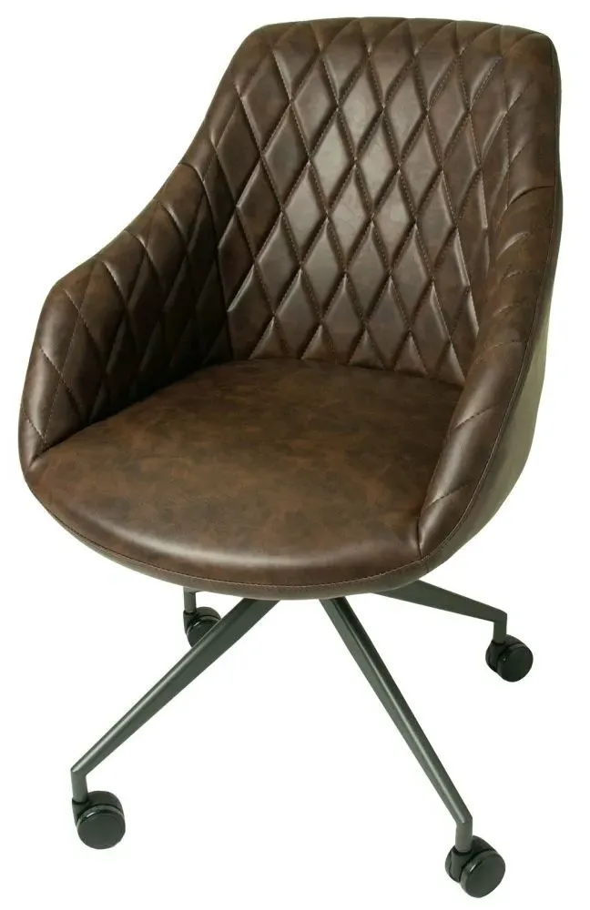 Hasselt Office Chair - Chestnut, Leather