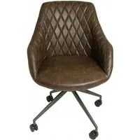Hasselt Office Chair - Chestnut, Leather