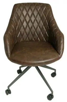Hasselt Office Chair - Chestnut, Leather image