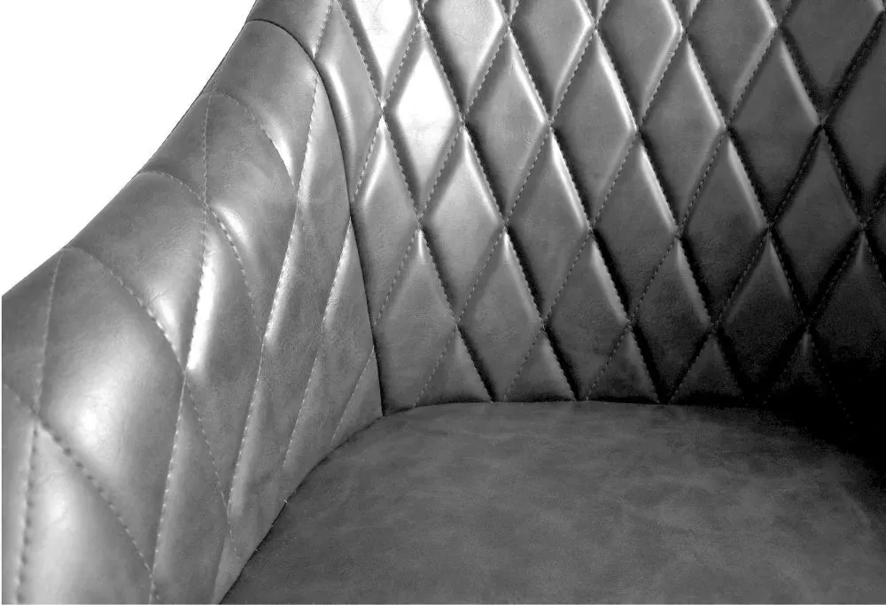 Hasselt Office Chair - Grey, Leather