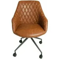 Hasselt Office Chair - Tan, Leather