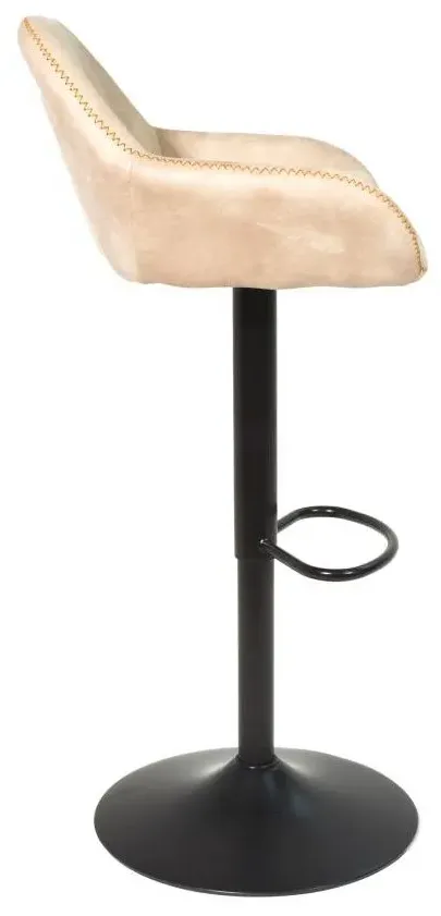 Hawai Gas Lift Barstool Set of 2 - Natural, Fabric