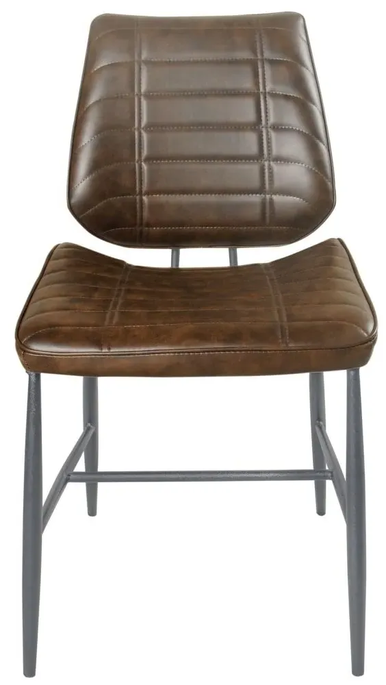 Marigot Dining Chair - Chestnut, Leather