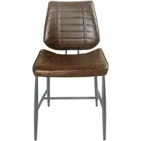 Marigot Dining Chair - Chestnut, Leather