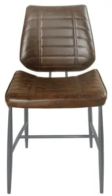Marigot Dining Chair - Chestnut, Leather image