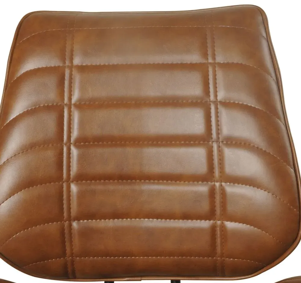 Marigot Dining Chair - Tan, Leather