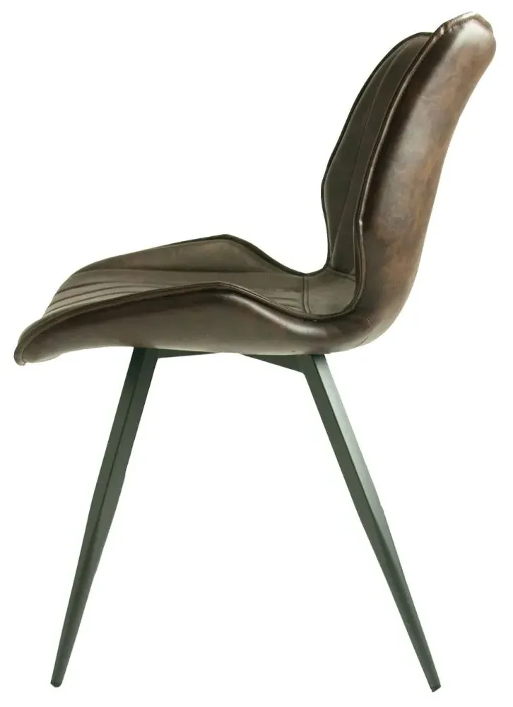 Norwich Dining Chair Set of 2 - Chestnut, Leather