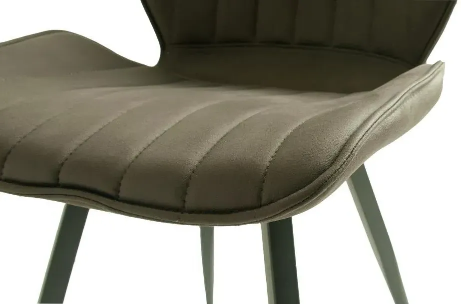 Norwich Dining Chair Set of 2 - Grey, Fabric