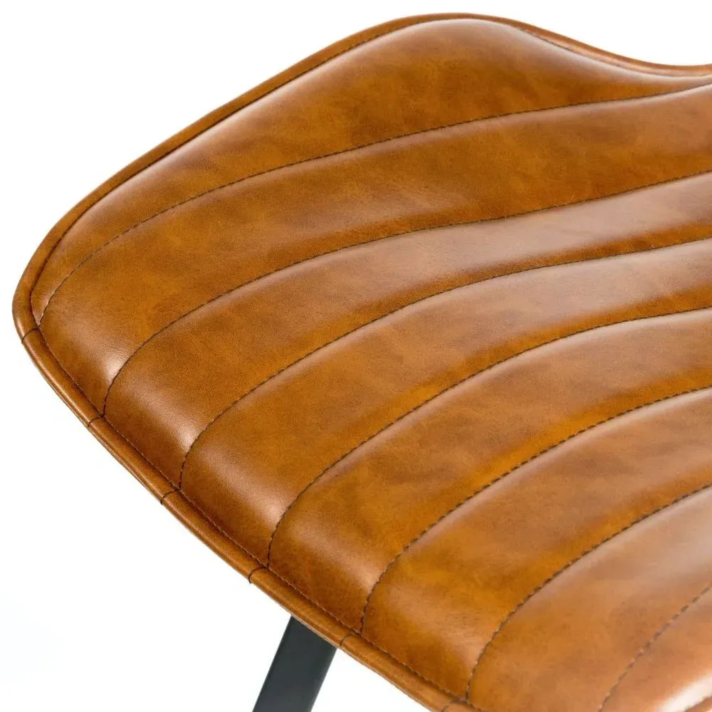 Norwich Dining Chair Set of 2 - Tan, Leather