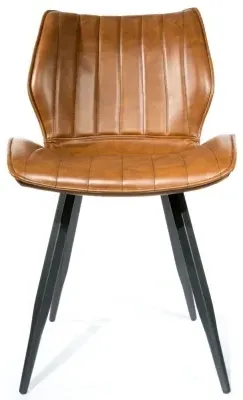 Norwich Dining Chair Set of 2 - Tan, Leather