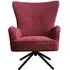 Salinas Swivel Armchair - Berry Pink, Chenille