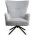 Salinas Swivel Armchair - Grey, Chenille