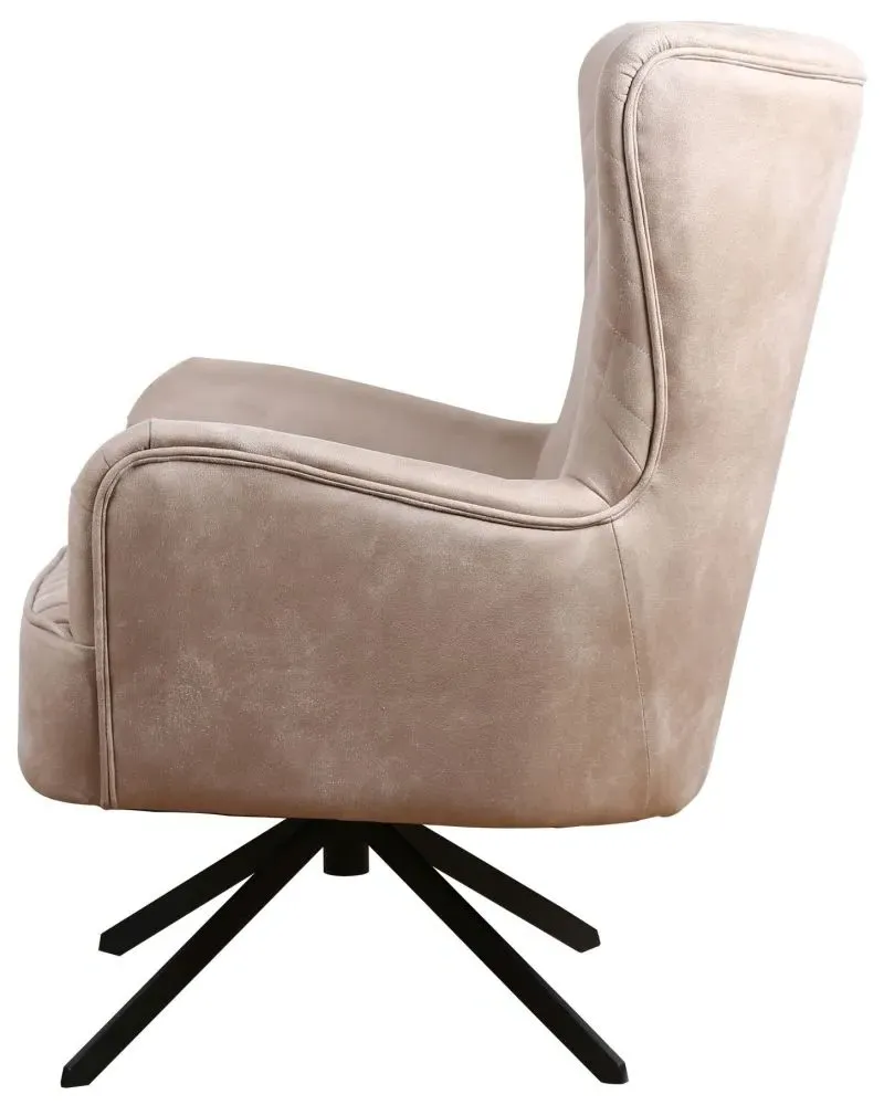 Salinas Swivel Armchair - Oyster Natural, Fabric